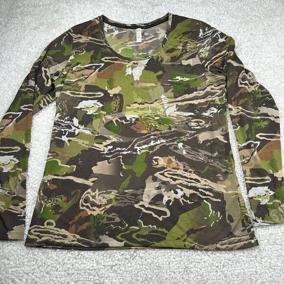 Under Armour Threadborne Fitted Forest Camo Long Sleeve Shirt - Picture 2 of 10